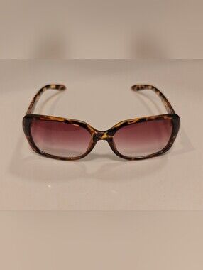 Tortoiseshell Y2K Retro-inspired square frame Sunglasses w/Soft gradient lenses